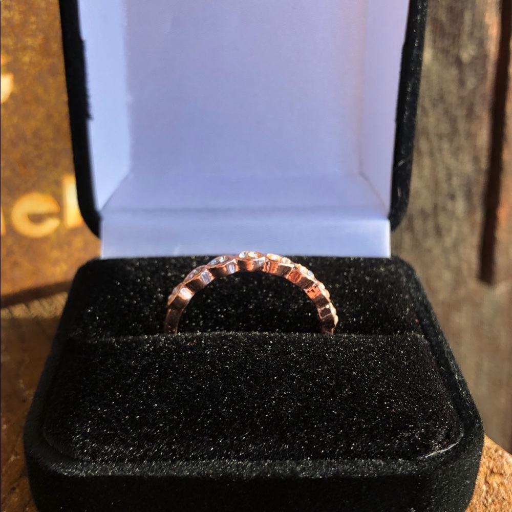 MILGRAIN ROSE GOLD BAND - Picture 4 of 6